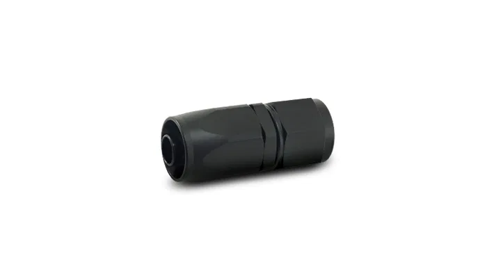 21012 – VIBRANT Hose End Fitting, -12AN Hose -12AN Straight Swivel Anodized Black Aluminum Single